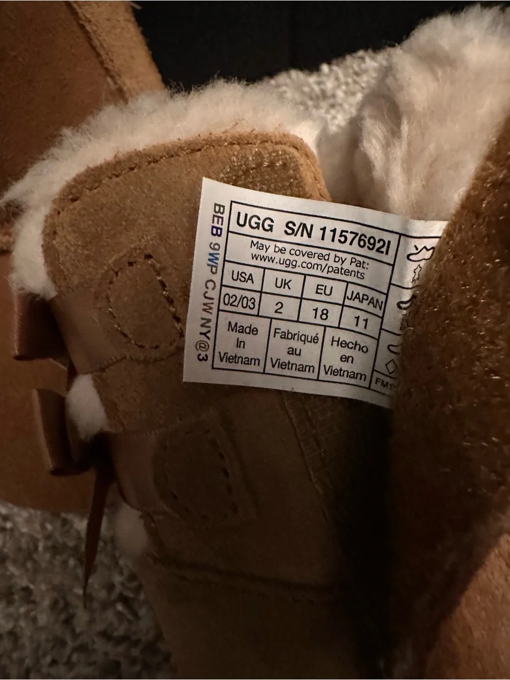 UGG Booties in Chestnut - Infant